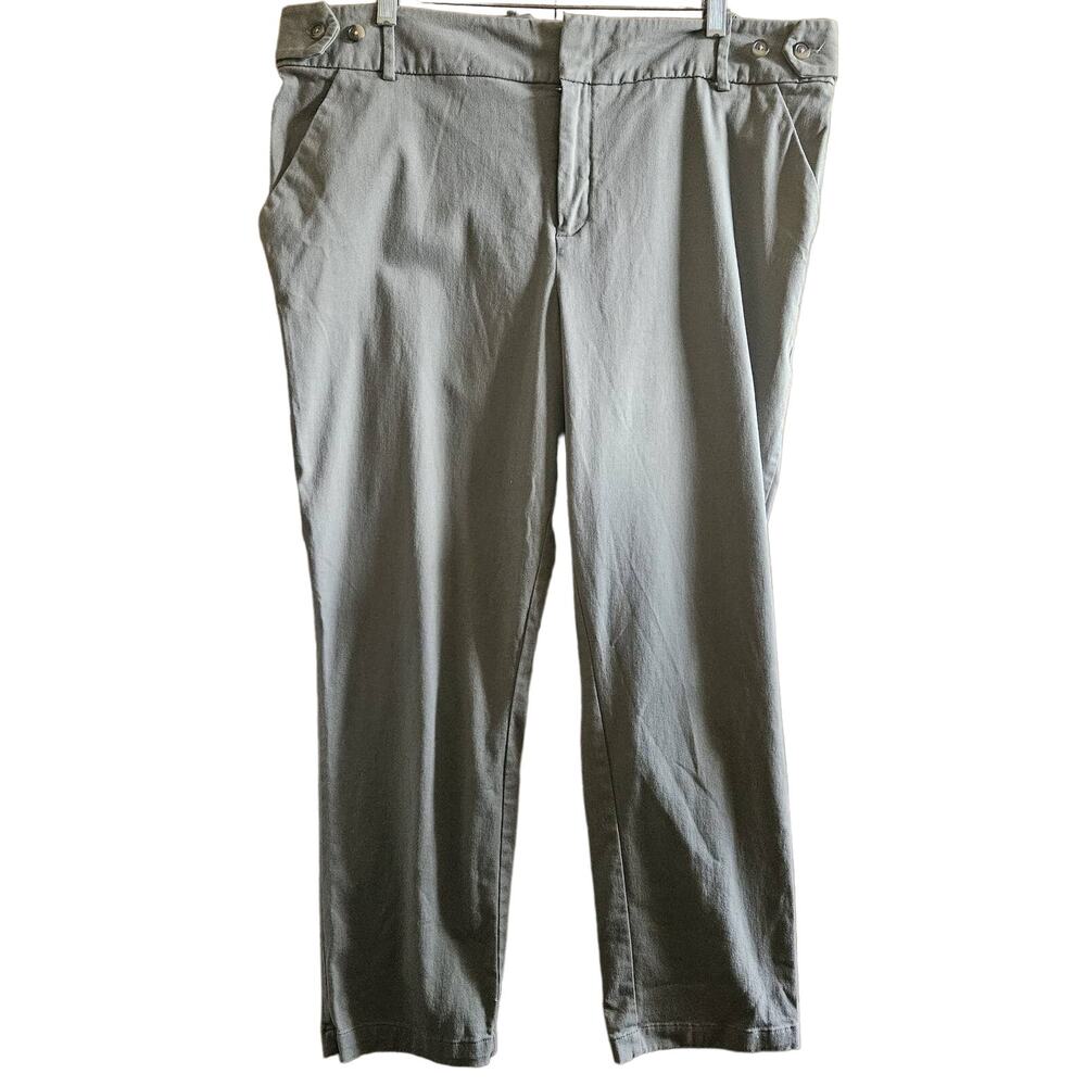 Green Flat Front Dress Pants Size 16W
